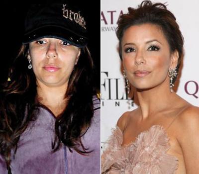 Звезды Голливуда с макияжем и без. Часть 2