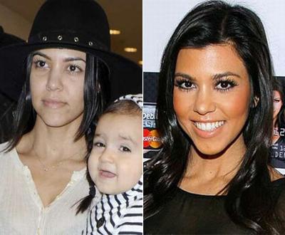 Звезды Голливуда с макияжем и без. Часть 2