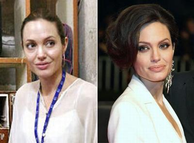 Звезды Голливуда с макияжем и без. Часть 2