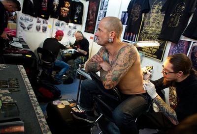 В Берлине прошел международный фестиваль татуировки