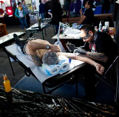 В Берлине прошел международный фестиваль татуировки