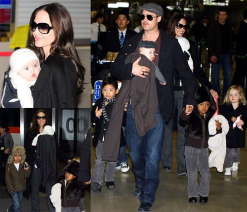 Анджелина Джоли и Брэд Питт показали своих близнецов