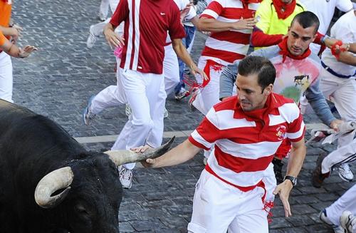 Памплона побежала от быков