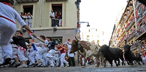 Памплона побежала от быков