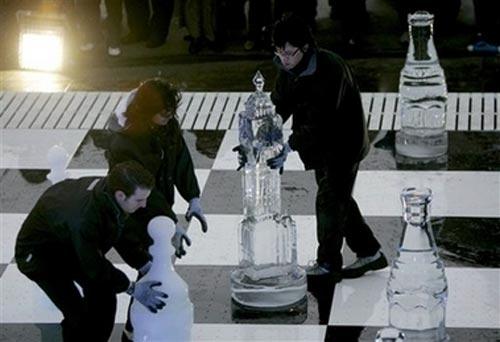 Матч по "ледяным шахматам" закончился вничью