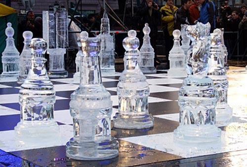 Матч по "ледяным шахматам" закончился вничью