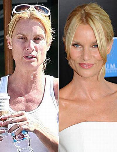 Звезды Голливуда с макияжем и без