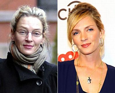 Звезды Голливуда с макияжем и без