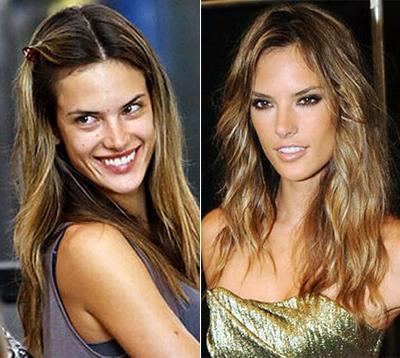 Звезды Голливуда с макияжем и без