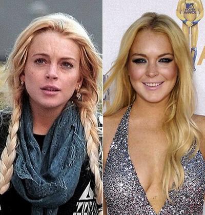 Звезды Голливуда с макияжем и без