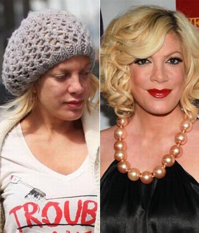 Звезды Голливуда с макияжем и без