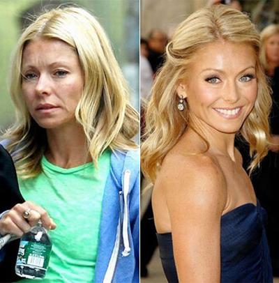 Звезды Голливуда с макияжем и без