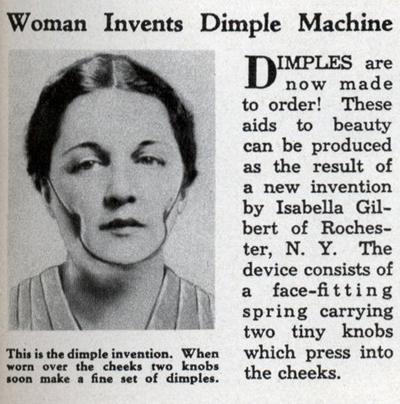 Устройство для создания ямочек на щеках (1936)
