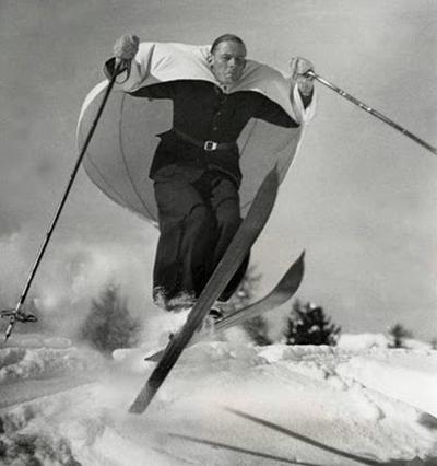 Лыжи с парусом (Швейцария, 1938)
