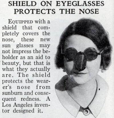 Солнцезащитный козырек для носа (1932)