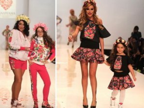 Бородина и Милявская вывели дочерей на подиум