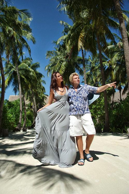 Николай Басков и Оксана Федорова уединились на Мальдивах