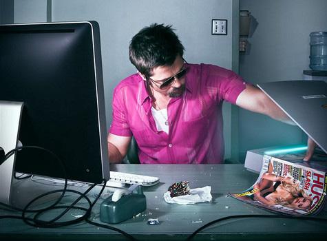 Брэд Питт сканирует порно