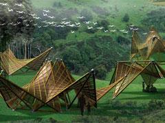 Землетрясение  вдохновило китайца на создание  домов-оригами