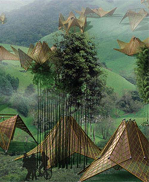 Землетрясение  вдохновило китайца на создание  домов-оригами