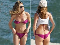 Дженнифер Энистон демонстрирует пикантные выпуклости