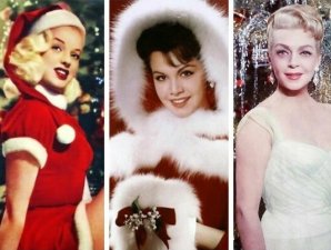 20 фоток гламурных голливудских красавиц в рождественских нарядах