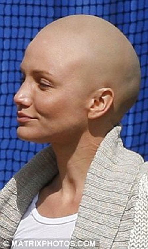 Камерон Диаз сверкнула лысиной