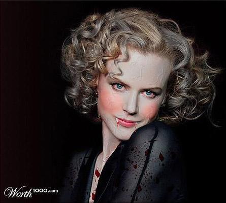 Голливуд увлёкся вампиризмом: кровавые знаменитости