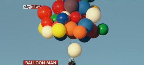 Американец перелетел Ла-Манш на воздушных шариках