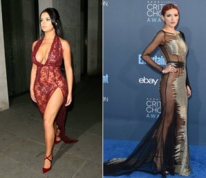 Лучшие «голые» платья прошлого года