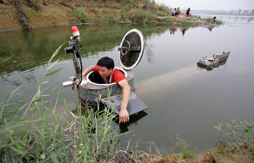 Китаец создал собственную подводную лодку