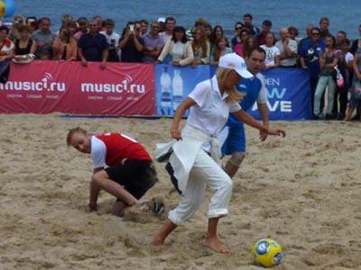 Лера Кудрявцева стала талисманом футболистов