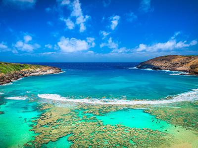 Земной рай: гавайский пляж внутри древнего кратера