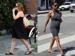 Беременные звёзды выходят в свет