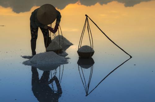 Места, где добывают соль, в фотографиях