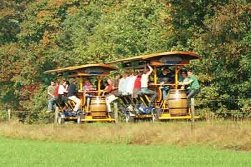 Педальный бар перевозит выпивох без отрыва от застолья