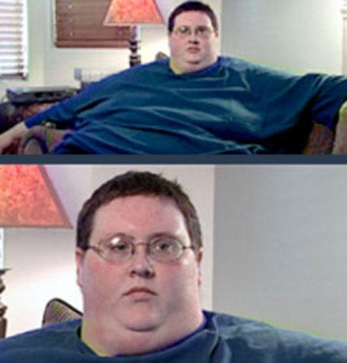 Толстяк похудел на 186 килограмм !