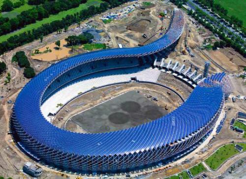 Эко-стадион в Тайване работает на солнечных батареях