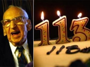 Самый старый мужчина в мире отметил 113-летие