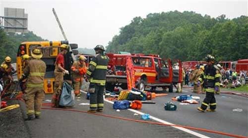 США: разбился автобус с 60 детьми