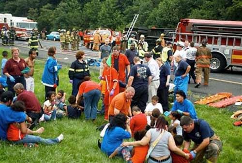 США: разбился автобус с 60 детьми