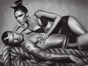 Супруги Бекхэм разделись вместе для Emporio Armani