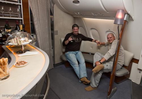 Фантастический Airbus А380: взгляд изнутри