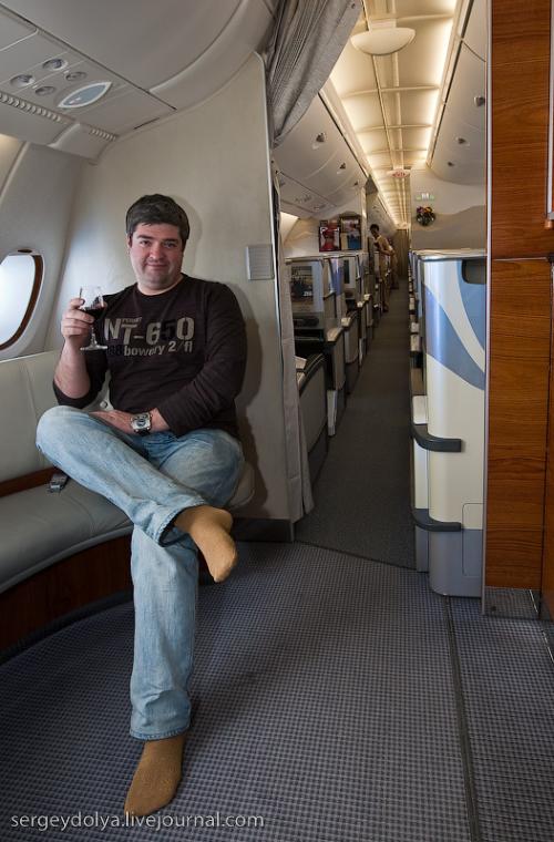 Фантастический Airbus А380: взгляд изнутри