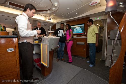 Фантастический Airbus А380: взгляд изнутри
