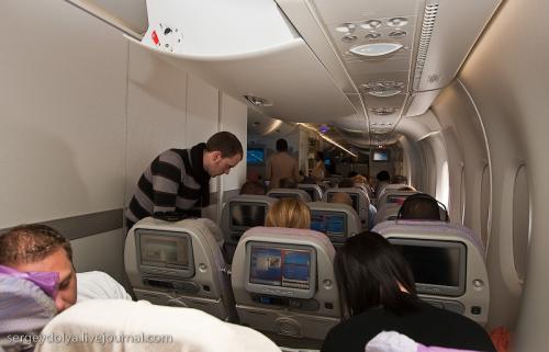 Фантастический Airbus А380: взгляд изнутри