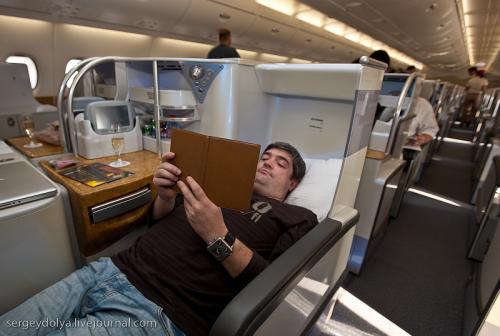 Фантастический Airbus А380: взгляд изнутри