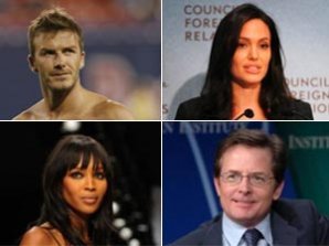 Знаменитости – активисты и благотворители