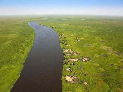 Обитаемые болота Судд в Южном Судане