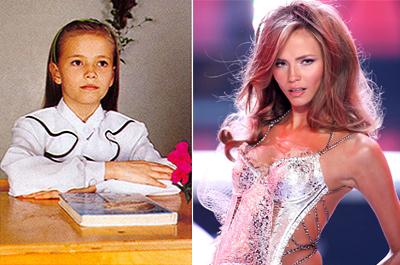 Супермодели в детстве и юности